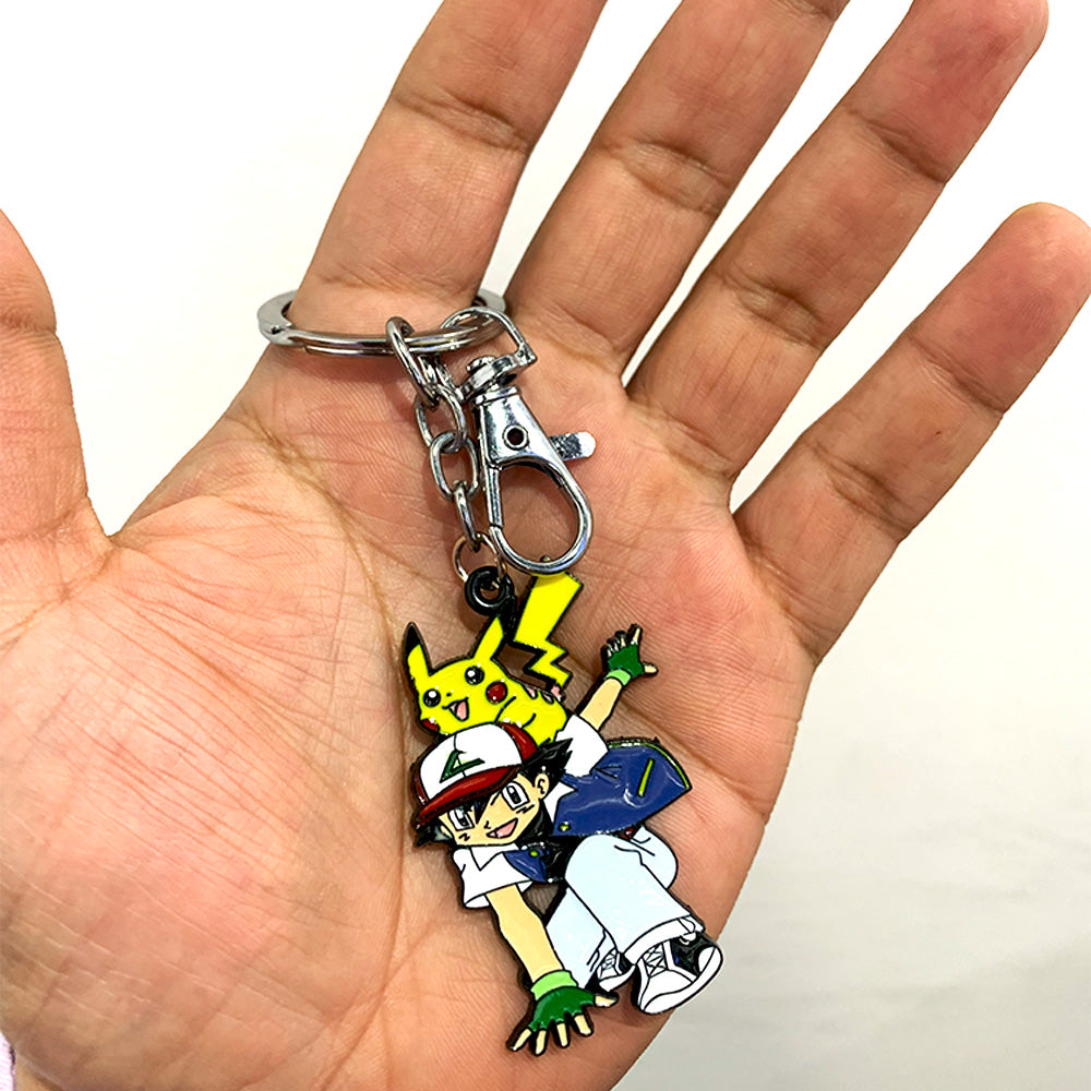 سلسلة مفاتيح بتصميم بوكيمون آش وبيكاتشو