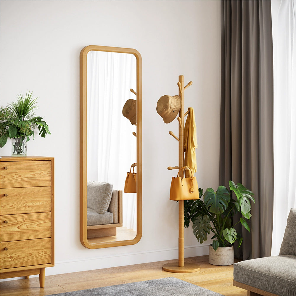 مرآة سحرية للمنزل مصنوعة من الخشب