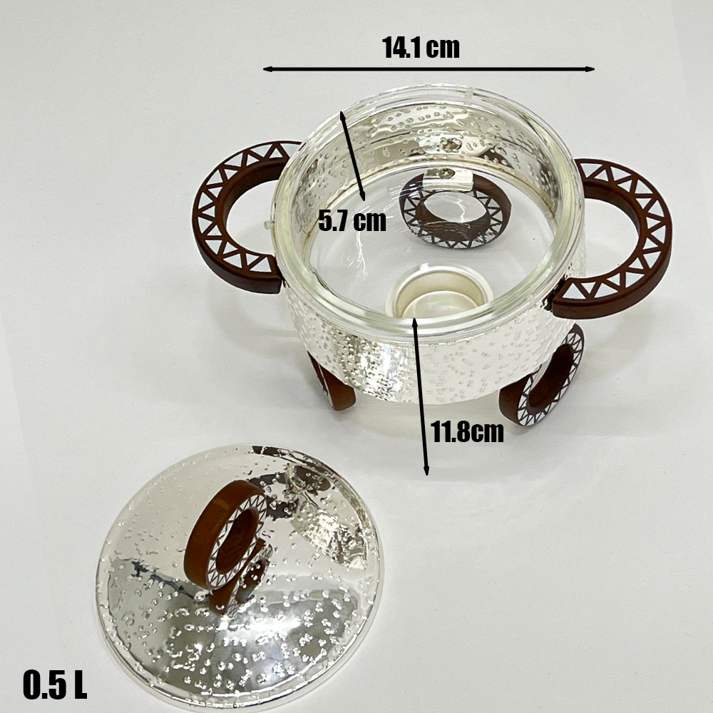 سخان طعام زجاجي صغير 0.5 لتر