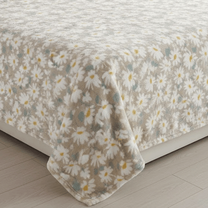 بطانية قطيفة ناعمة فاخرة مزخرفة ورد