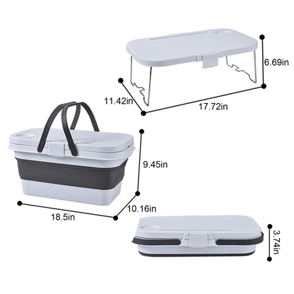 سلة قابلة للطي لتعدد الاستخدام