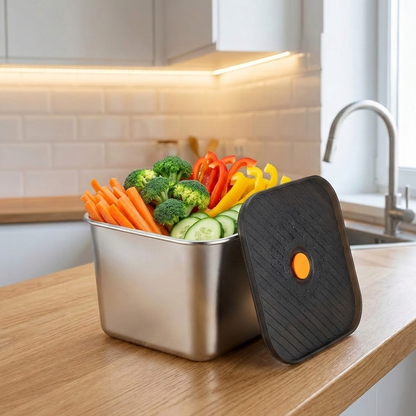 علبة حفظ الطعام من ستانلس ستيل