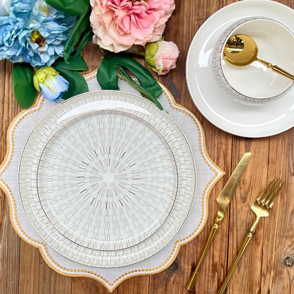 طقم أطباق مائدة فاخر 24 قطعة