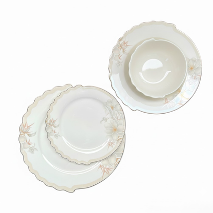 طقم أطباق مائدة فاخر 24 قطعة