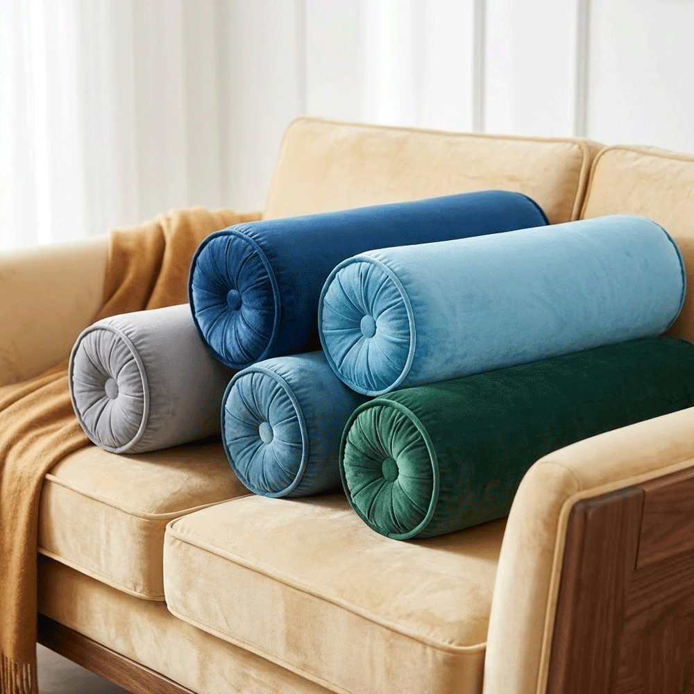 كوشية قطنية محشوة اسطوانية