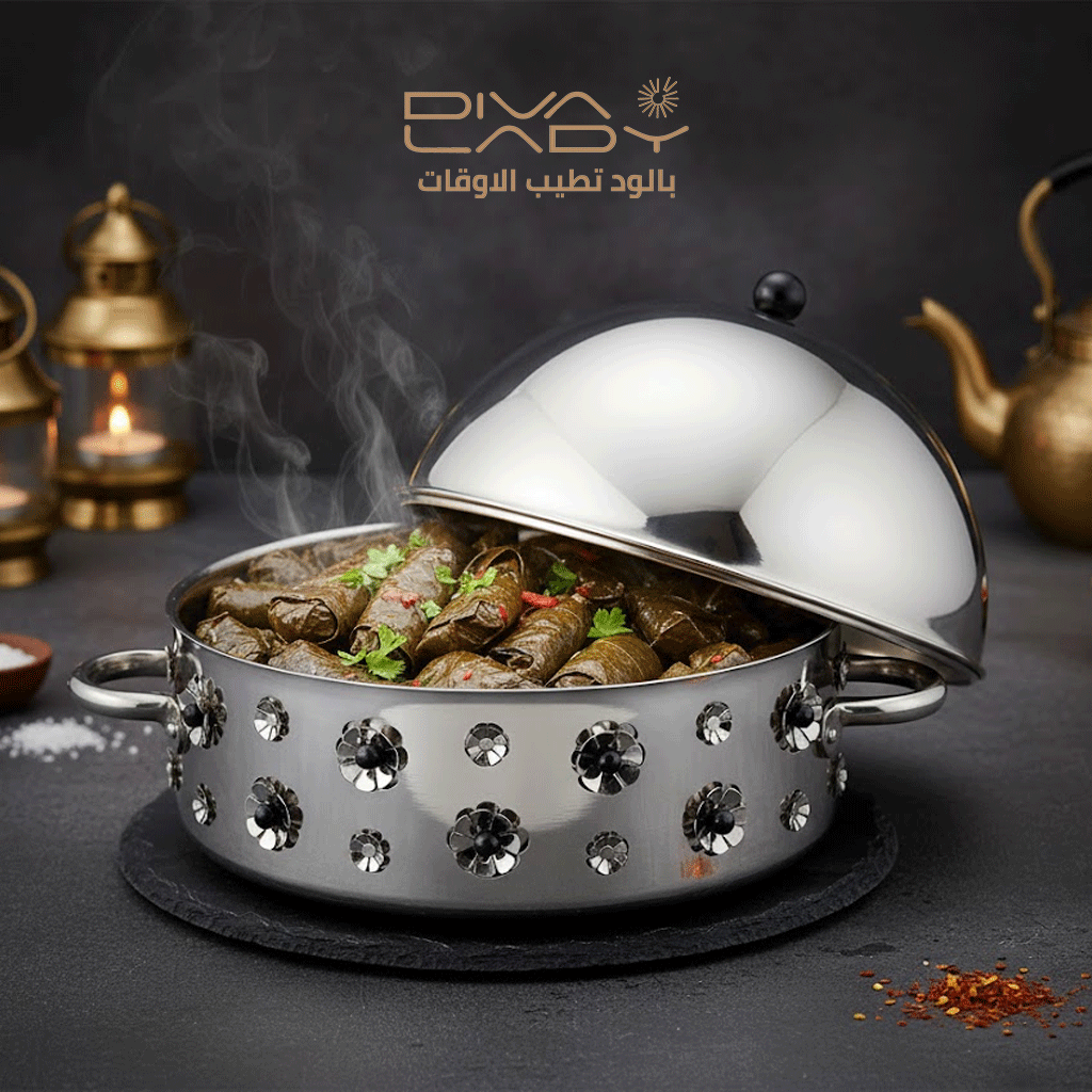 حافظة طعام مع زخارف  5 لتر