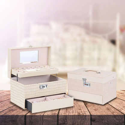 حقيبة مجوهرات 3 طبقات