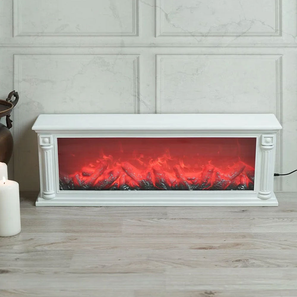 إضاءة ديكور على شكل مدفأة الحطب