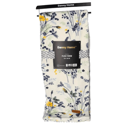 بطانية قطيفة فاخرة ناعمة رسمه الورد