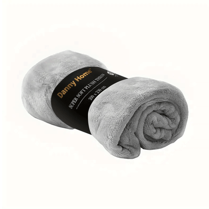 بطانية قطيفة فاخرة ناعمة سادة 230سم