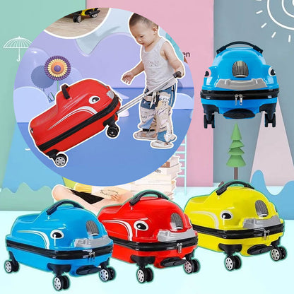 حقيبة سفر للأطفال بعجلات قابل للركوب