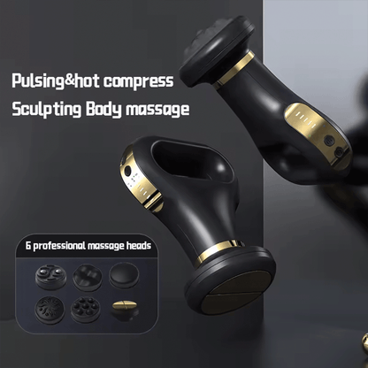 جهاز مساج كهربائي للجسم مع العلاج الحراري، 6 رؤوس