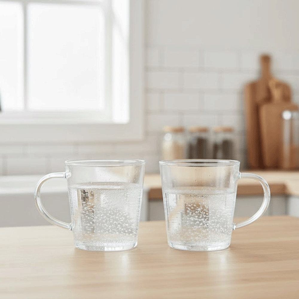 كوب مج زجاجي  بسيط