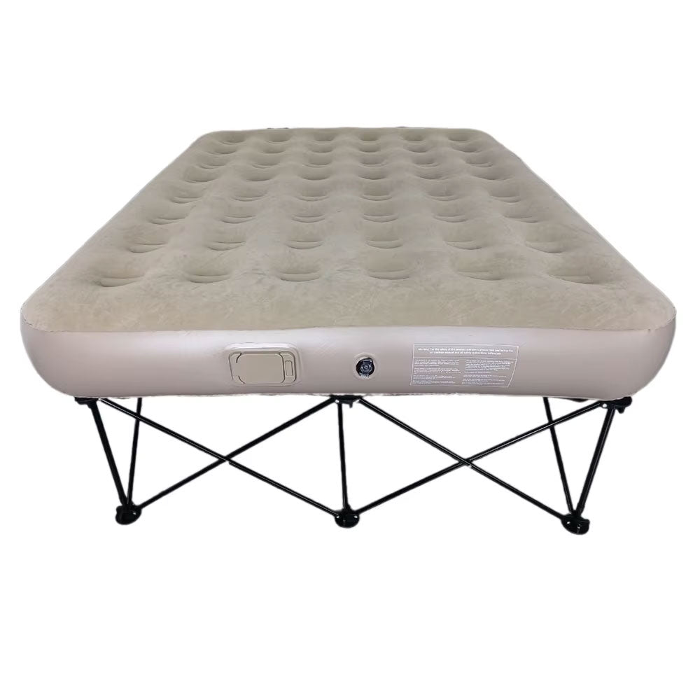 مرتبة مع إطار معدني قابلين للطي