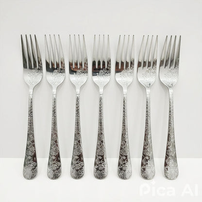 شوكة مائدة مزركشة فاخرة