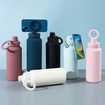 قارورة حرارية مع ستاند هاتف 1000/1200 ملل