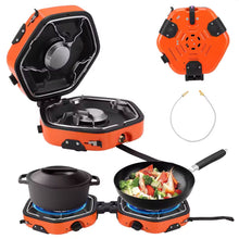 موقد غاز تخييم مزود بشعلتين