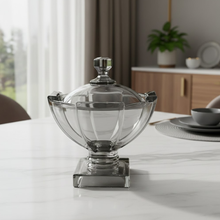 وعاء تقديم زجاجي