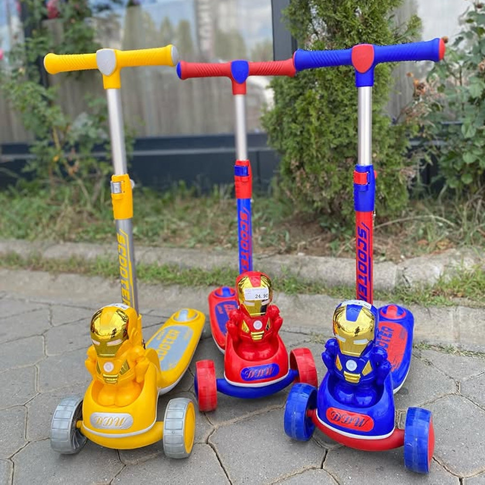 سكوتر الرجل الحديدي القابل للطي للأطفال