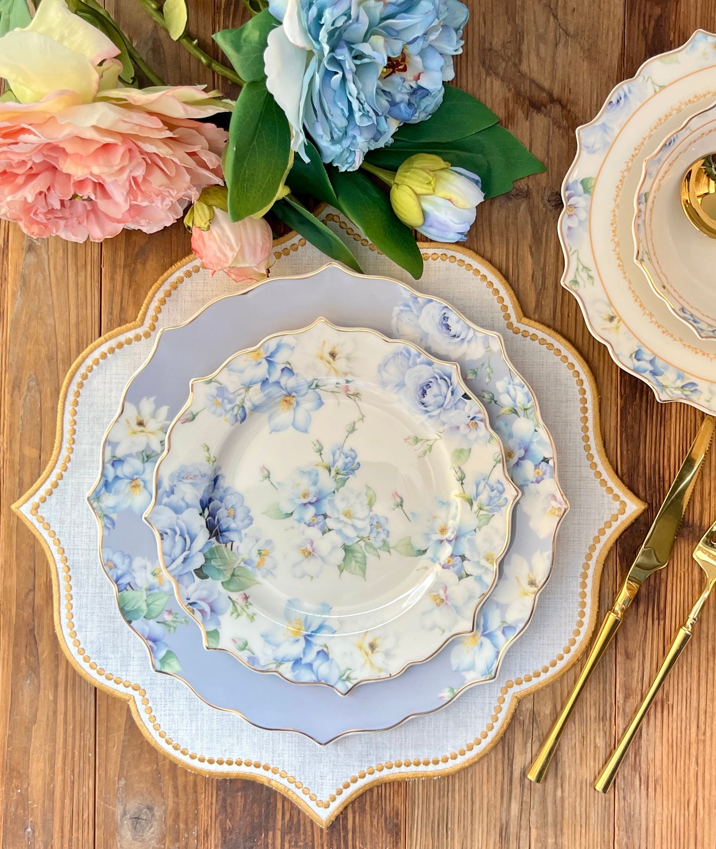 طقم أطباق مائدة فاخر 24 قطعة