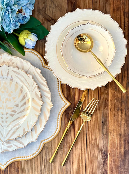 طقم أطباق مائدة فاخر 24 قطعة