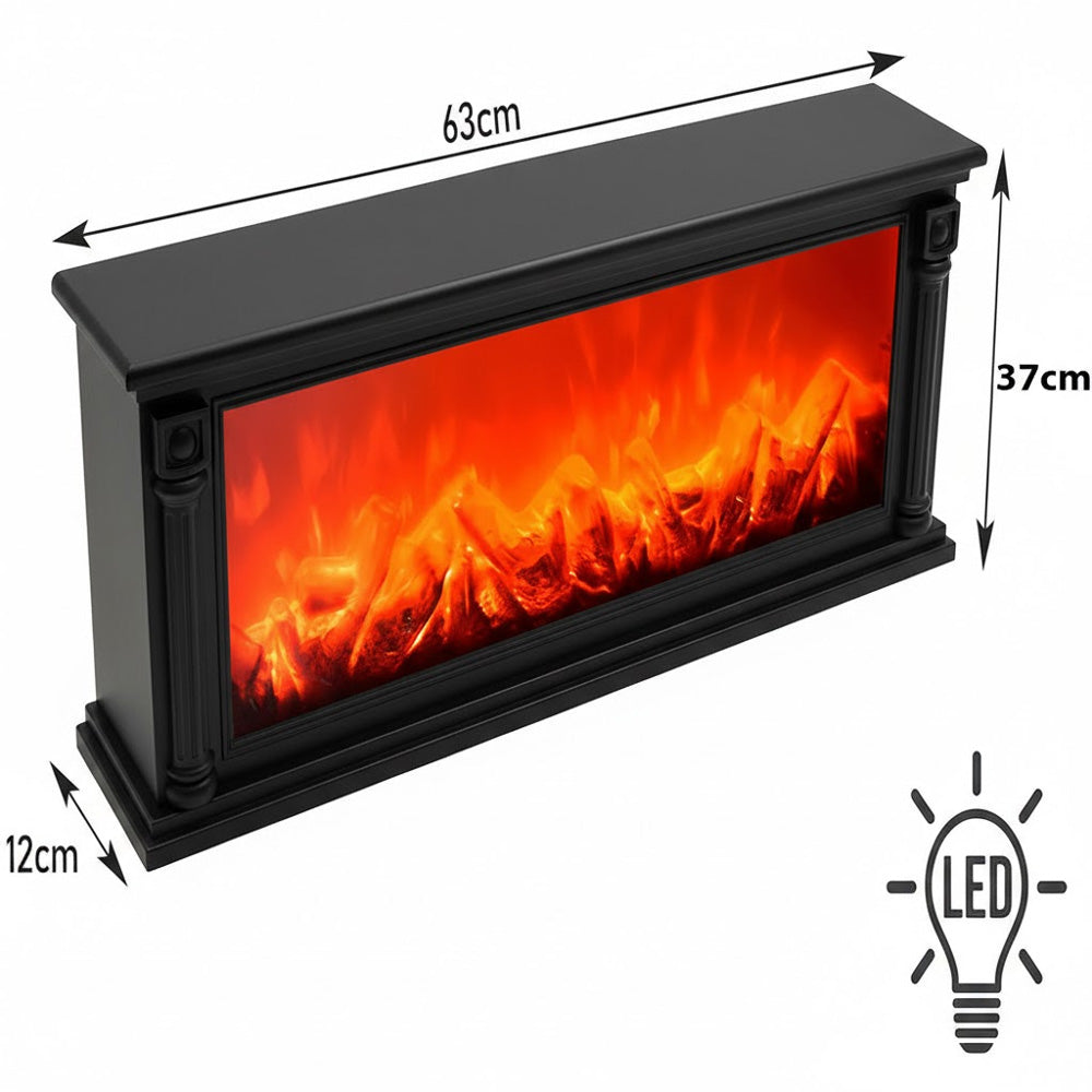 ‏إضاءة ديكور على شكل لهب الحطب‏