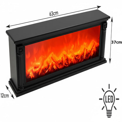 ‏إضاءة ديكور على شكل لهب الحطب‏