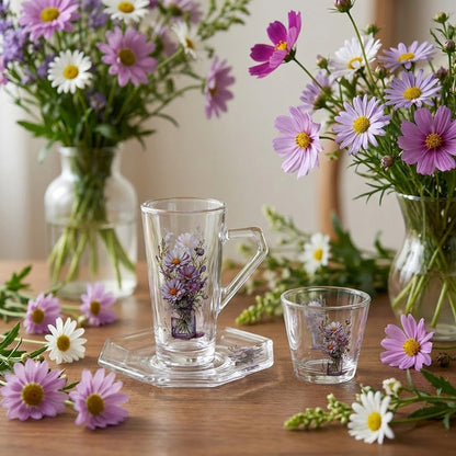 طقم استكانة وفنجان 18قطعة