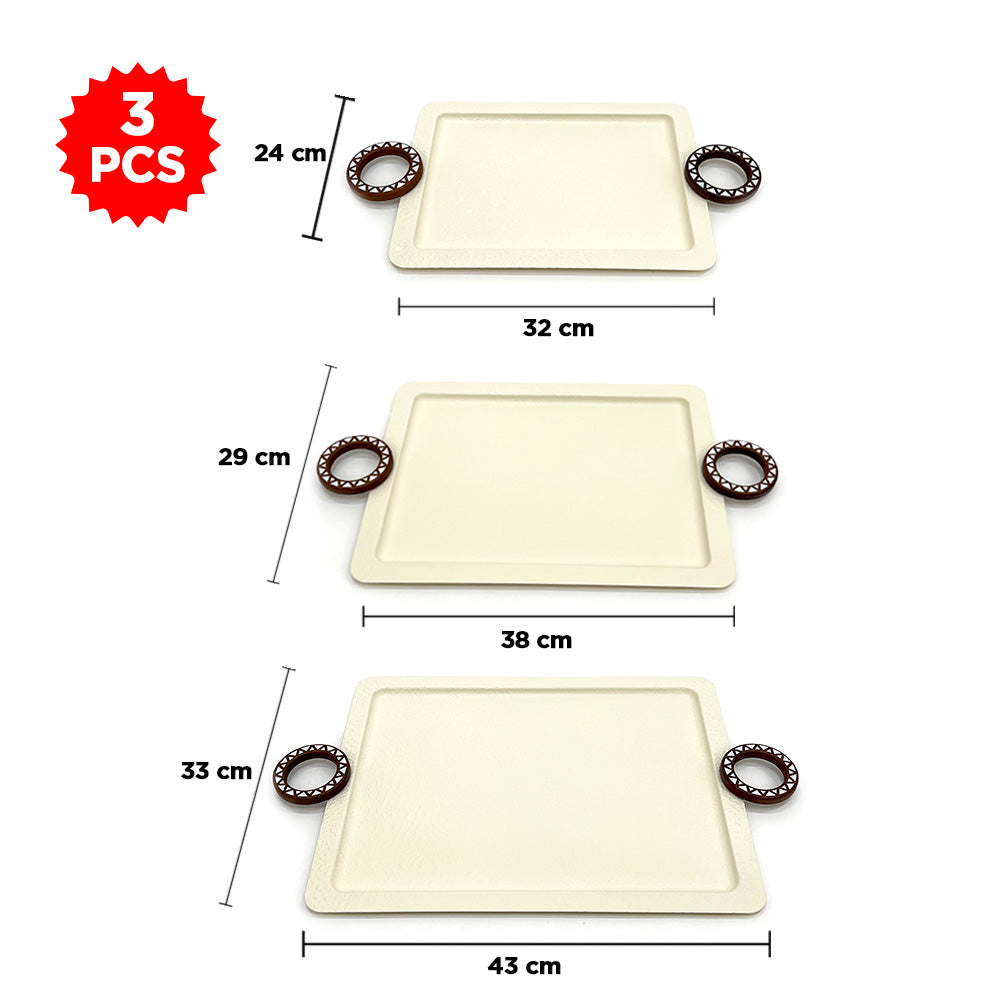 صواني معدنية 3 قطع