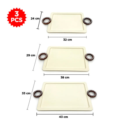 صواني معدنية 3 قطع