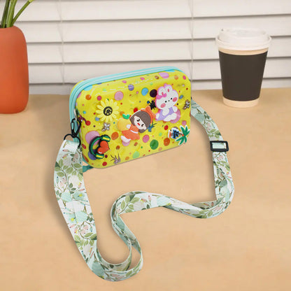 حقيبة كتف مطبوعة بسحّاب للأطفال