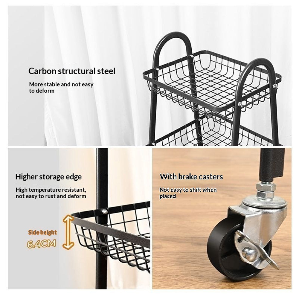 سلة تخزين بثلاثة أرفف