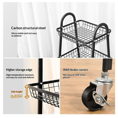 سلة تخزين بثلاثة أرفف