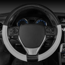 غطاء عجلة القيادة أسود+رمادي فاتح