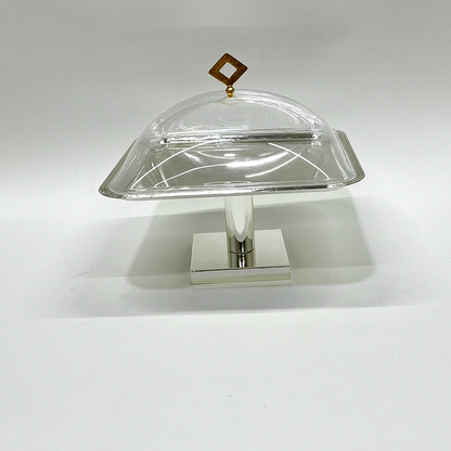 طبق تقديم كيك بغطاء كبير