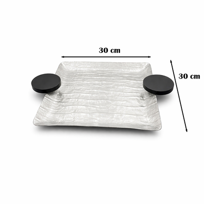 صينية تقديم مربعة صغيرة