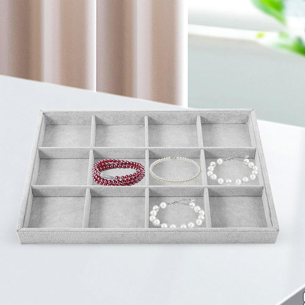 صينية مجوهرات مخملية