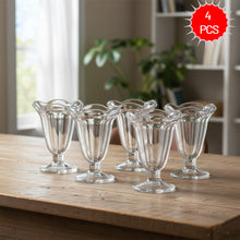 كوب آيس كريم زجاجي كلاسيكي