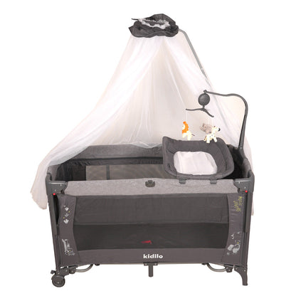 Kidilo  سرير أطفال وحباسة لعب موديل