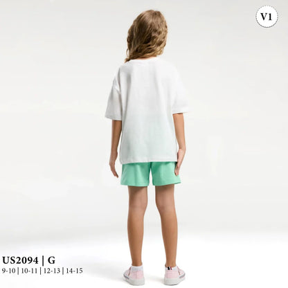 طقم بناتى بطبعة زهرة