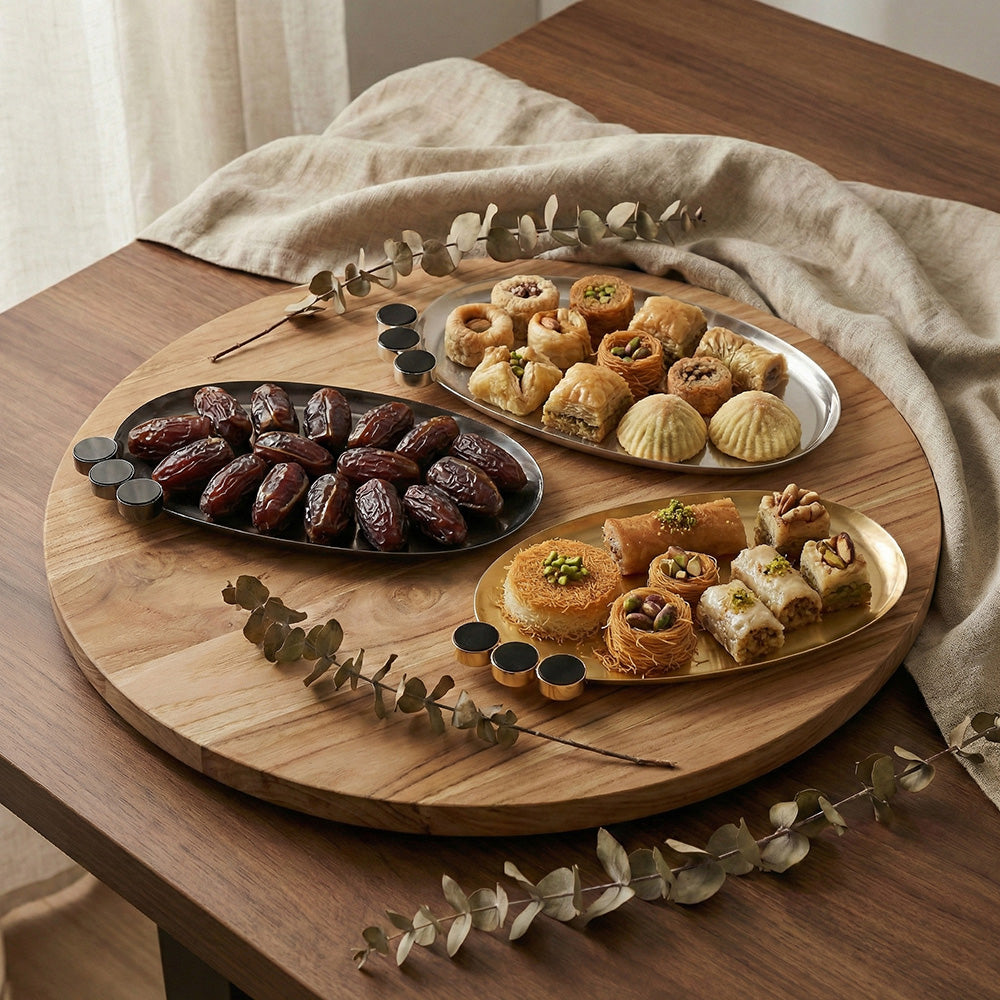 صينية تقديم بيضاوية