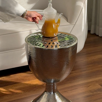 دوة و شواية معدنية على شكل كأس