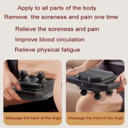 مسدس تدليك كهربائي بأربعة رؤوس اهتزاز