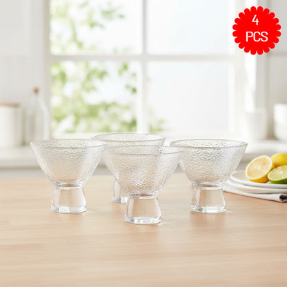 طقم أوعية حلوى زجاجية