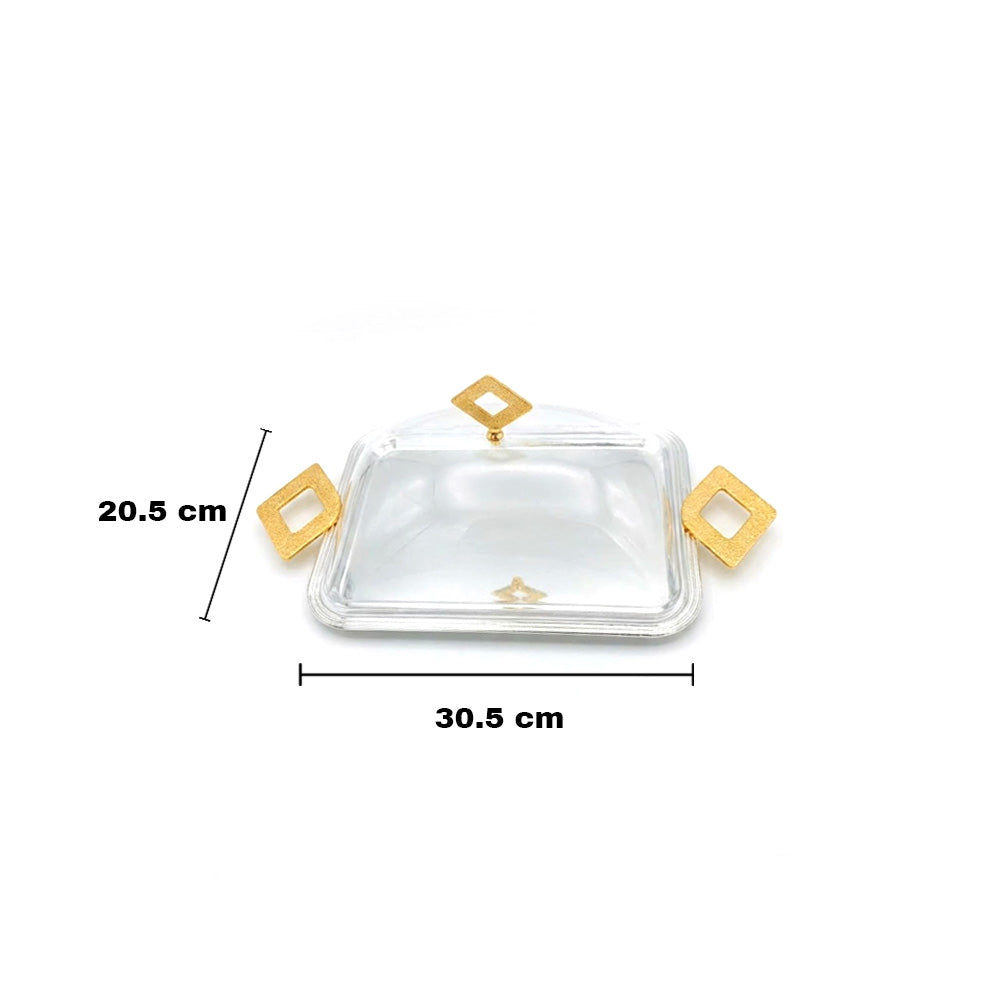 طبق تقديم صغير مع غطاء