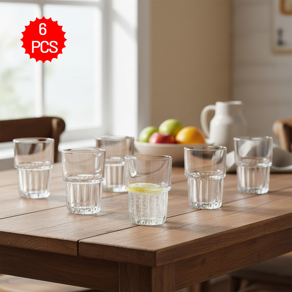 كوب شرب  محزز من الاسفل