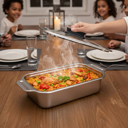 حافظة طعام ستيل بتصميم عملي