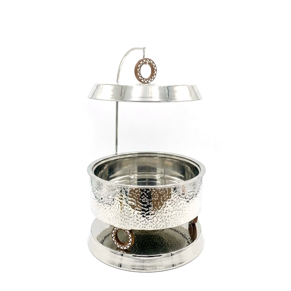 طبق تسخين فضي – 4 لتر