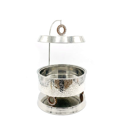 طبق تسخين فضي – 4 لتر