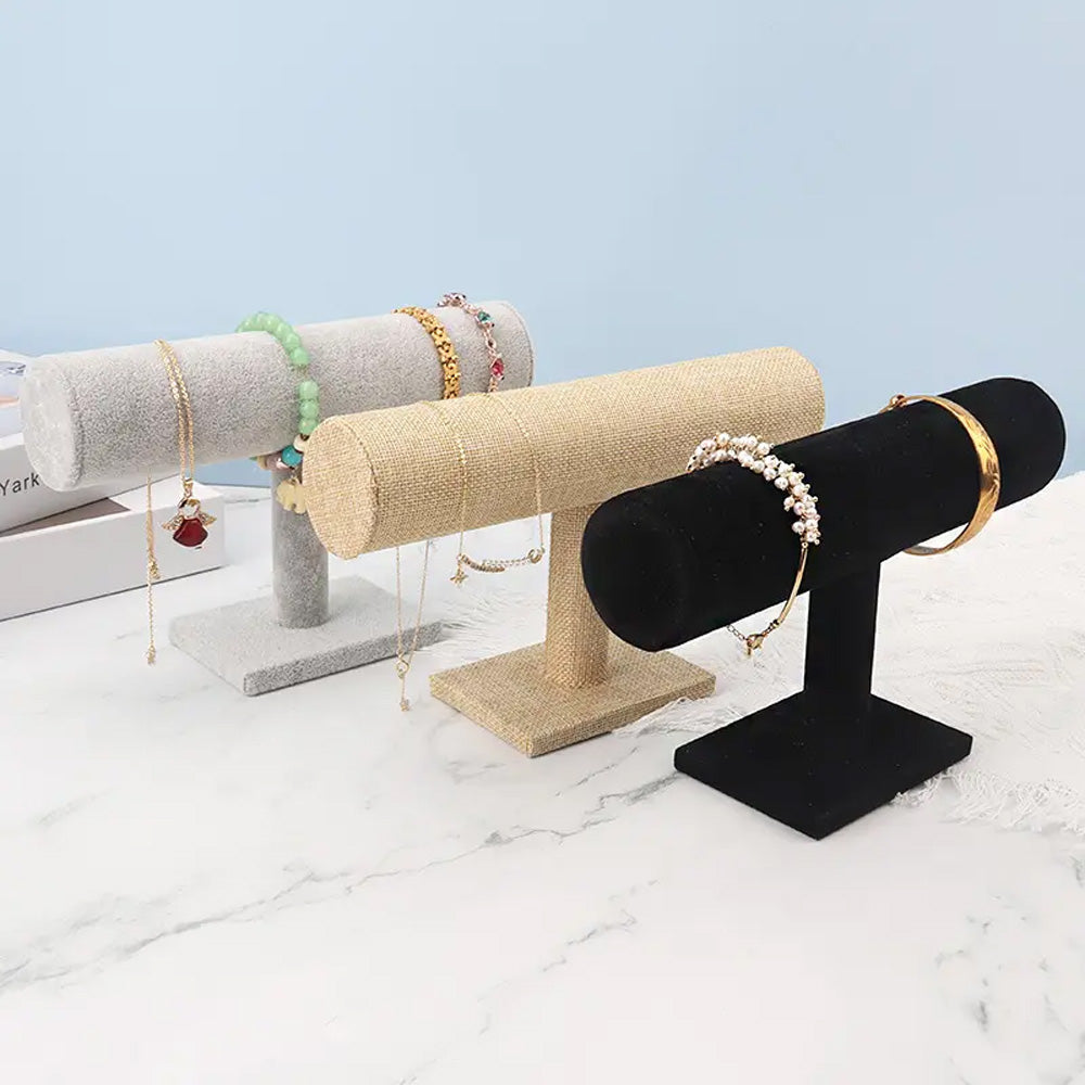 حامل عرض مجوهرات على شكل حرف T